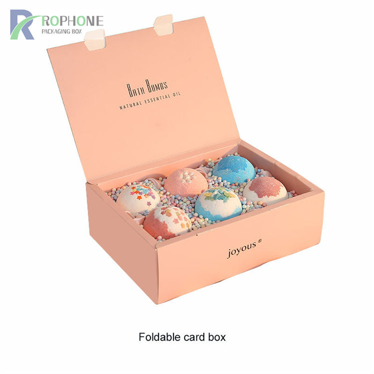 Embalaje de cajas de regalo de bombas de baño.