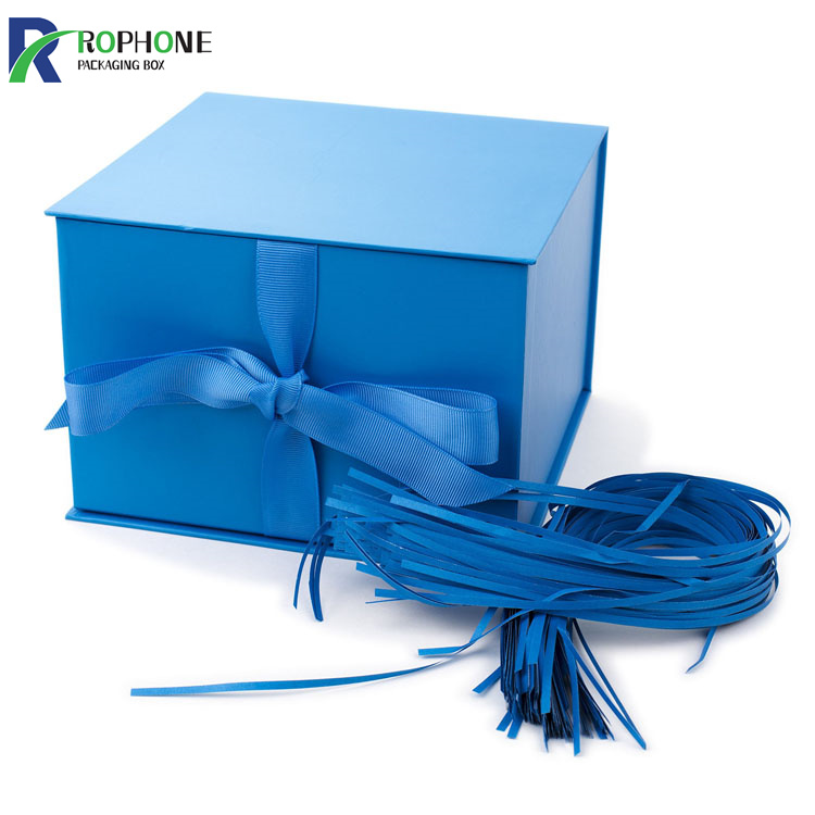 caja de regalo azul