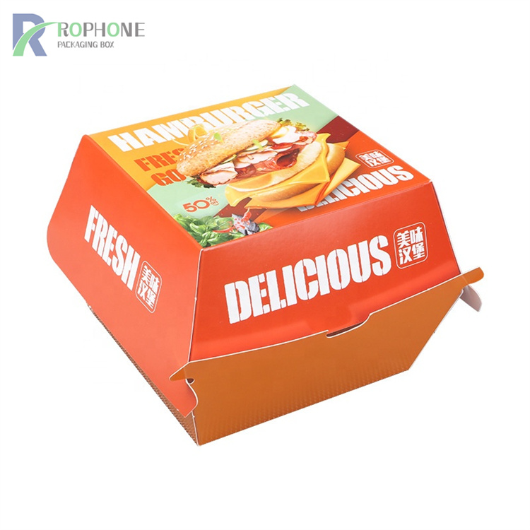 Caja de embalaje de hamburguesas