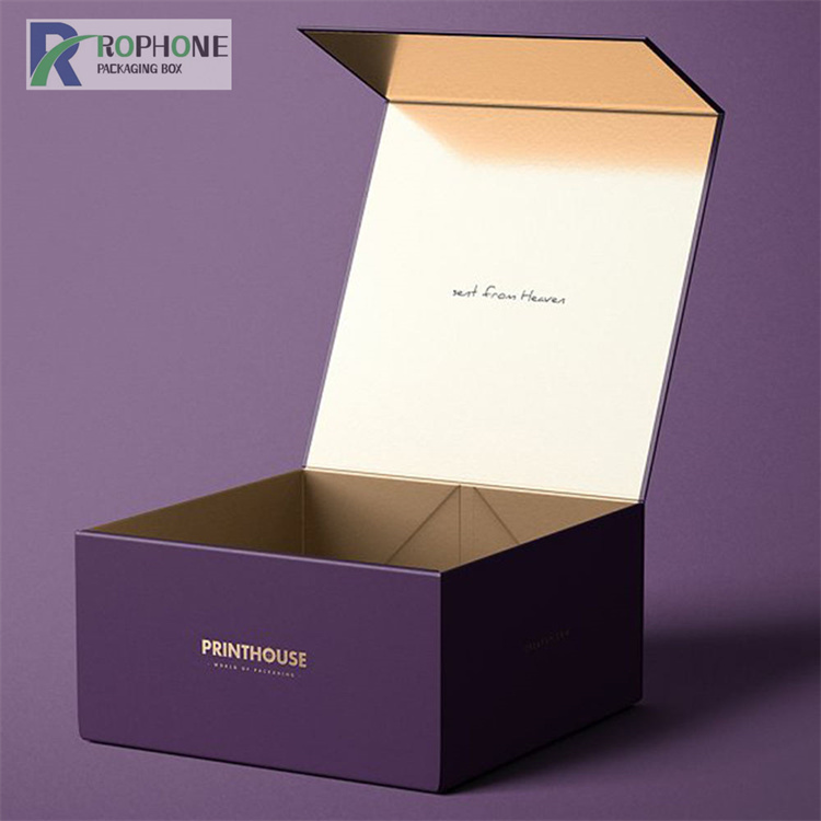 caja de regalo de papel plegable de cartón