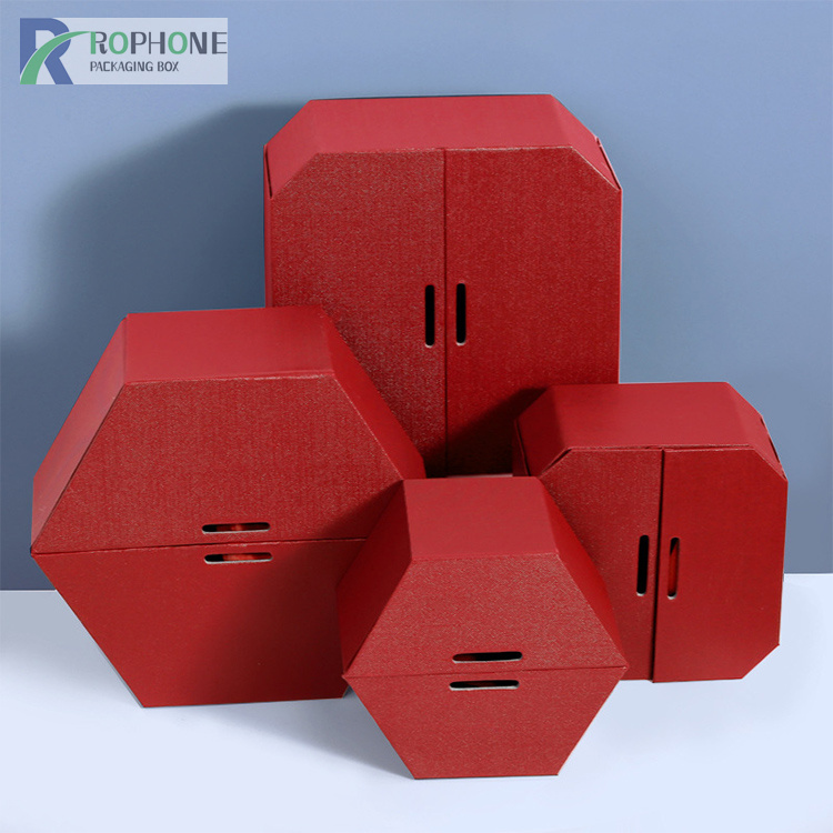 cajas hexagonales al por mayor