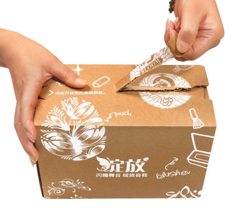 caja de embalaje con cremallera
