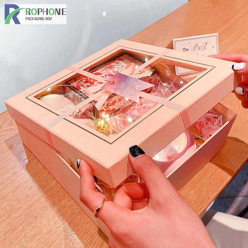 cajas de presentación con ventana