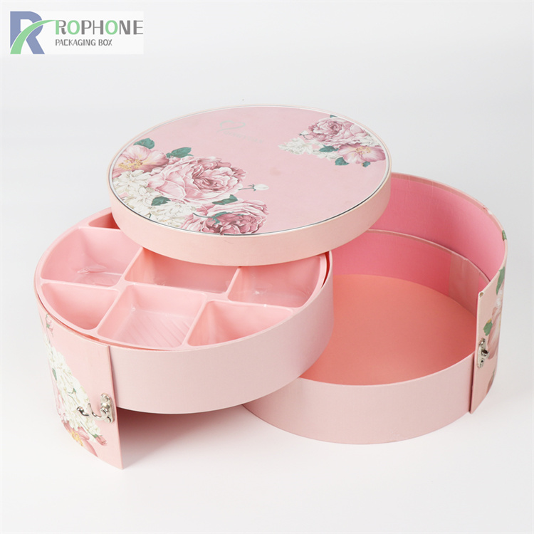 caja de regalo redonda