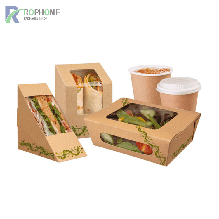 Caja de embalaje para sándwiches